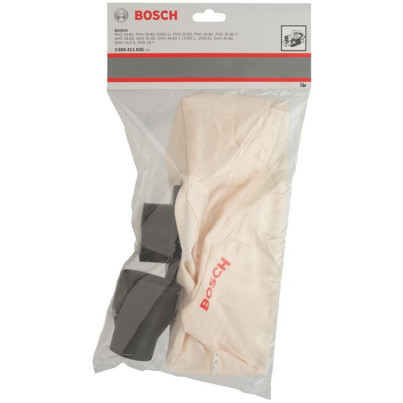 Image of Bosch - Borsa per la polvere da gattonare a mano. Fazzoletto di carta. Adattatore tipo 2 (o