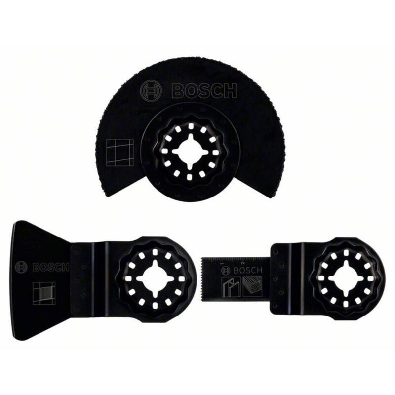 Bosch Accessories 2607017324 PMF Kit di accessori per multiutensile 3 parti 1 KIT