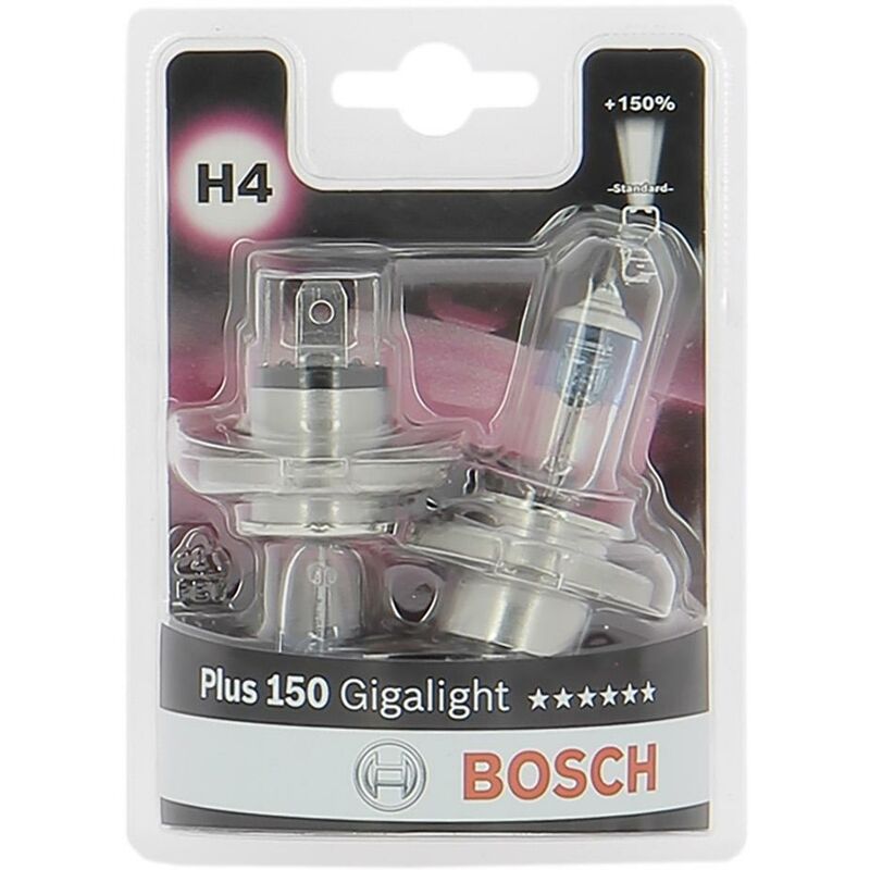 Bosch - 2 H4 plus 150 Giga 60-55W