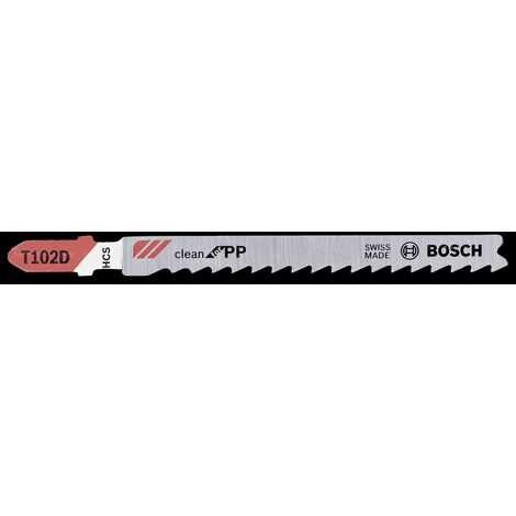 BOSCH - 2 LAME PER SEGHETTO CLEAN PP T102D