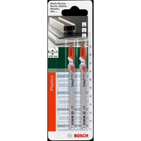 BOSCH - 2 LAME PER SEGHETTO T 102H CLEANFOR PVC