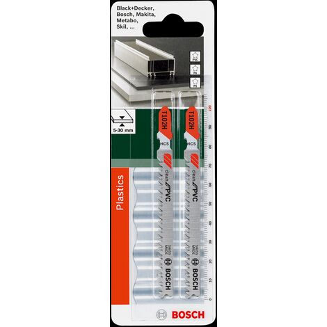 BOSCH - 2 LAME PER SEGHETTO T 102H CLEANFOR PVC
