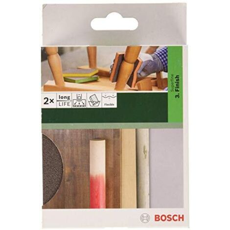 BOSCH- 2 SPUGNE ABRASIVE FLEXI FINISH 68x120x13