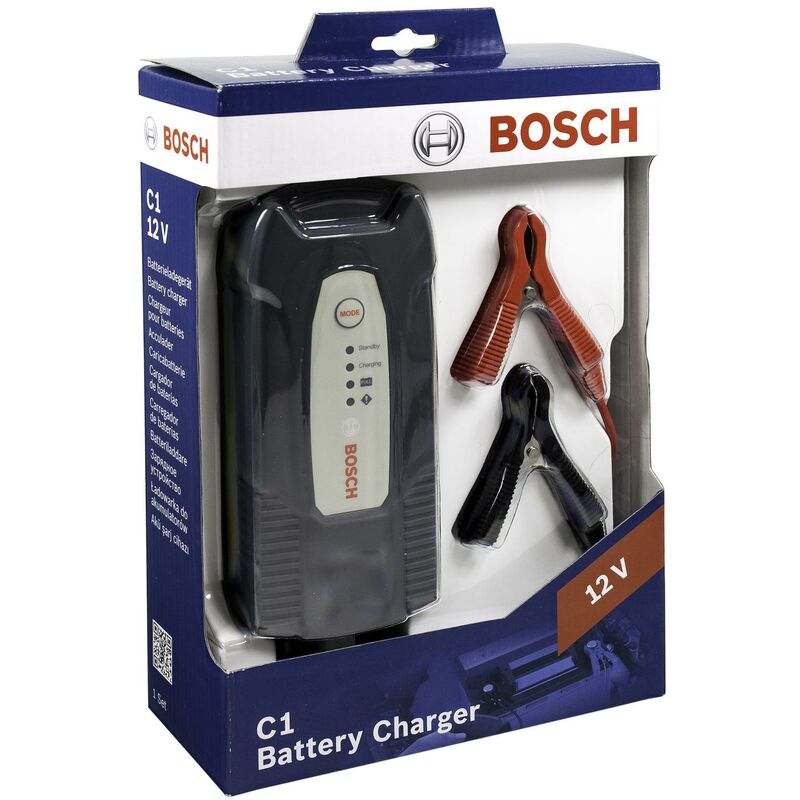 Image of Bosch - caricabatteria C1 12V batteria per auto - ricambio