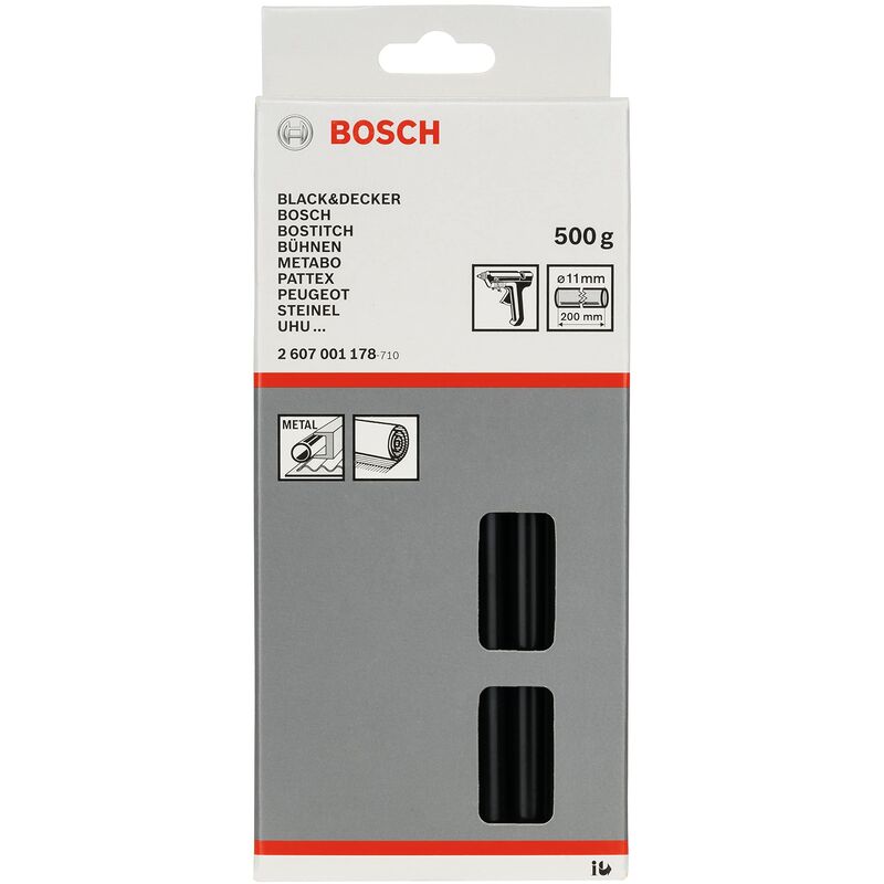 Image of Bosch - 2607001178 - Bastoncino per pistola colla, 11 x 200 mm, 500 g
