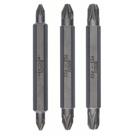 Bosch 2607001749 Punta atornillar Pz1/Pz1 Pz2/Pz2 Pz3/Pz3 3 uds