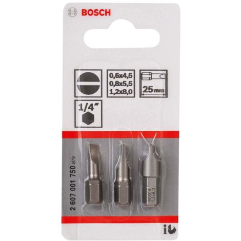 Bosch, 2607001750, Lama 3ST set longitudinalmente. Bit x H 25 mm