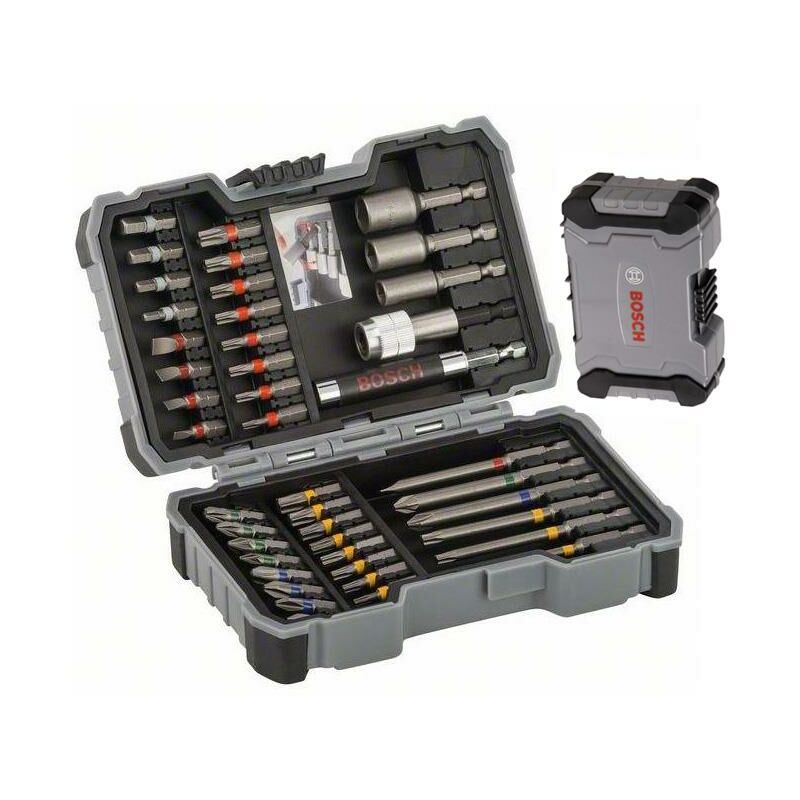 2607017164 43 Piece Screwdriver Bit Set & Nutsetter Nut Driver In Case - Bosch