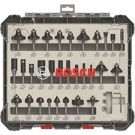 BOSCH 2.607.017.476 (30pc) 1/4" router cutters
