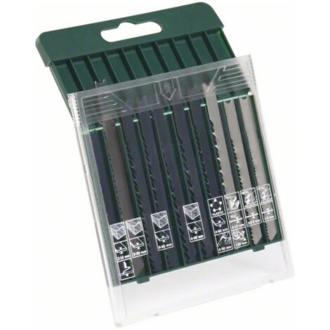 Bosch 2607019460 Set de 10 lames de scie sauteuse emmanchement U