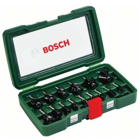 Bosch 2607019469 Set bricolaje 15 fresas + inserción 8mm