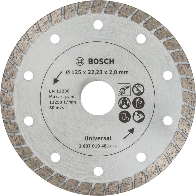 

BOSCH 2607019481 Disco diamante materiales construcción Turbo Ø 125 mm