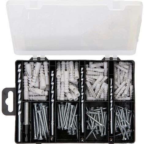 Bosch 2607019511 Set Completo per Fissaggio, 173 Pezzi, 4 Punte