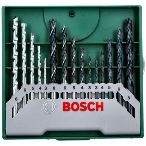 Bosch 2607019675 15 Piece Mixed Mini X-Line Drill Set