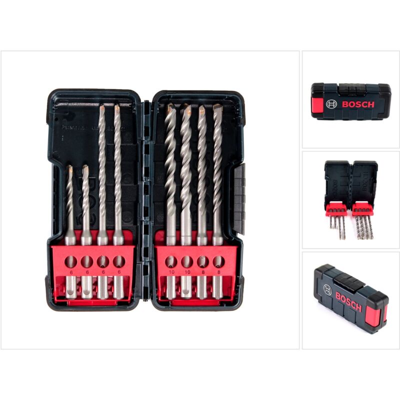 Set Di 3 Punte Standard Per Calcestruzzo Sds-Plus 8 Unità - 2607019902