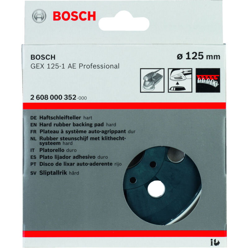 

2608000352 Plato lijador duro GEX 125 - Bosch