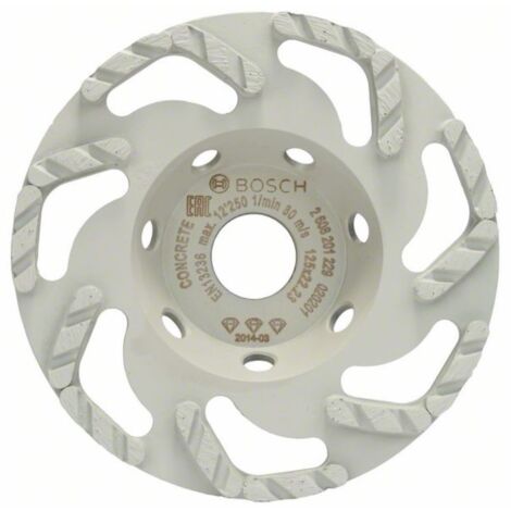 Bosch 2608201229 Muela de vaso de diamante Best Concrete Seg L 125x22,23mm