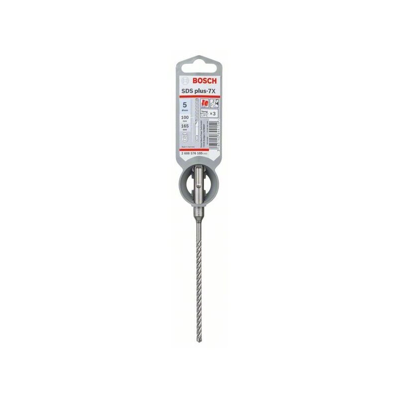 

2608576105 Brocas martillos perforadores SDS-plus-7X 5 x 100 x 165 mm - Bosch