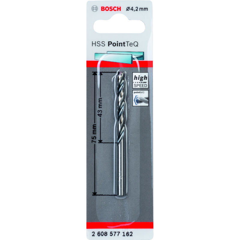 

HSS-RPointTeQ DIN338 4.2x43x75 2608577162 - Bosch