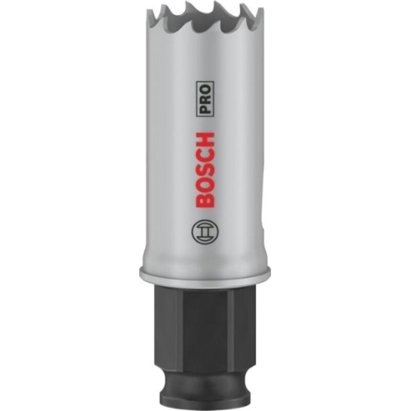 1x Crown Saw pro Multi Material Power Change Plus (per legno tenero, cartongesso, ø 22 mm, foratura con accessori professionali) - Bosch