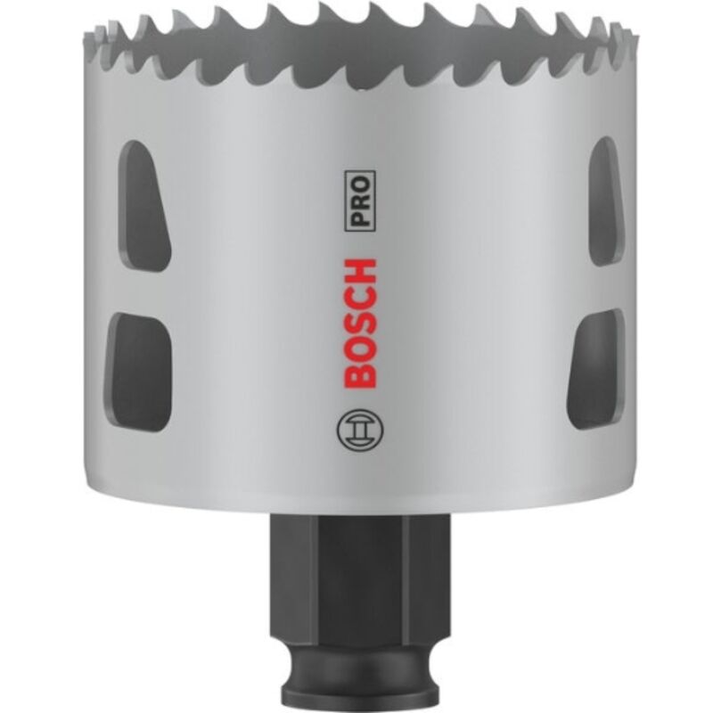 1x Crown Saw pro Multi Material Power Change Plus (per legno tenero, cartongesso, ø 60 mm, foratura con accessori professionali) - Bosch