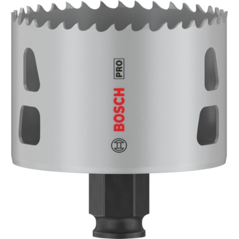 1x Crown Saw pro Multi Material Power Change Plus (per legno tenero, cartongesso, ø 70 mm, foratura con accessori professionali) - Bosch