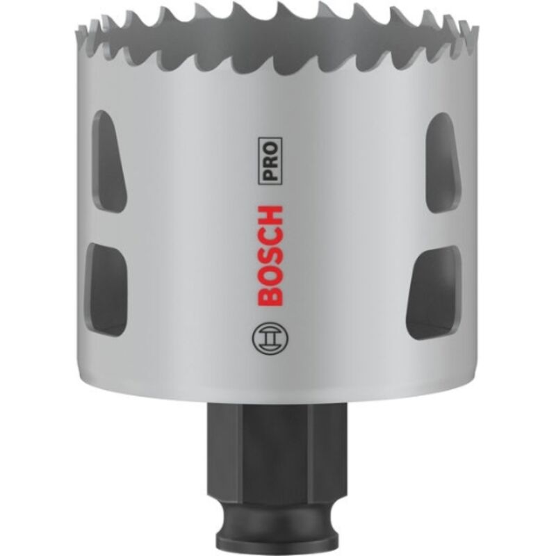 1x Crown Saw pro Multi Material Power Change Plus (per legno tenero, cartongesso, ø 56 mm, Accessori professionali per foratura) - Bosch