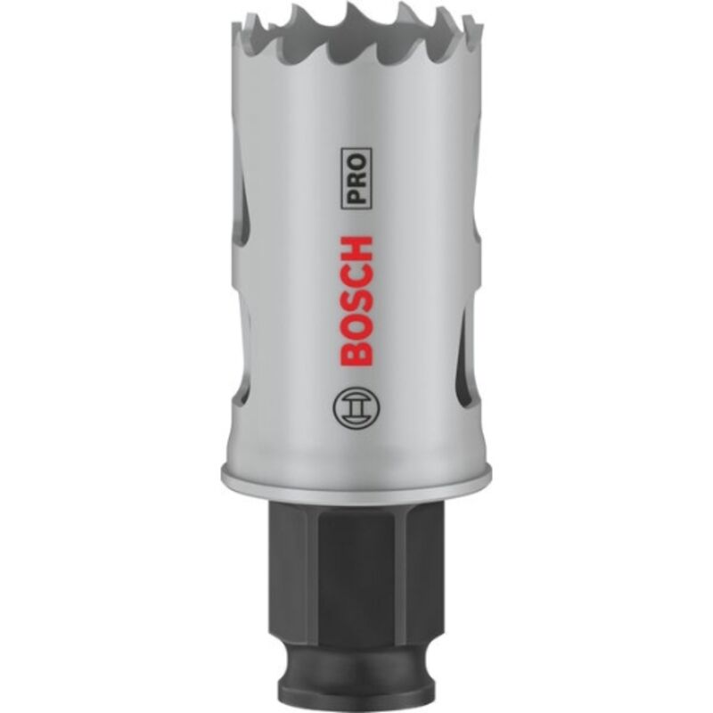 1x Crown Saw pro Multi Material Power Change Plus (per legno tenero, cartongesso, ø 27 mm, foratura con accessori professionali) - Bosch