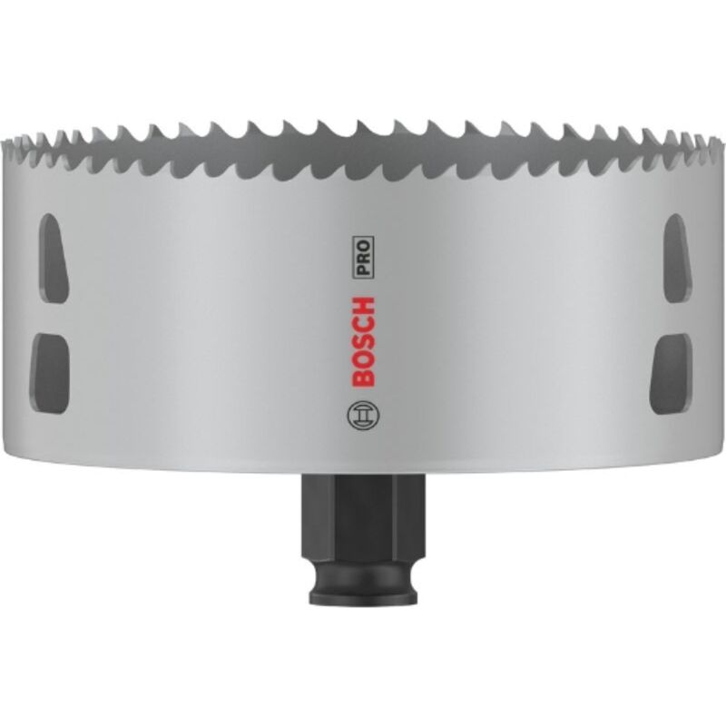 1x Crown Saw pro Multi Material Power Change Plus (per legno tenero, cartongesso, ø 114 mm, Accessori professionali per foratura) - Bosch