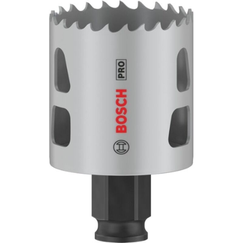 1x Crown Saw pro Multi Material Power Change Plus (per legno tenero, cartongesso, ø 46 mm, Accessori professionali per foratura) - Bosch