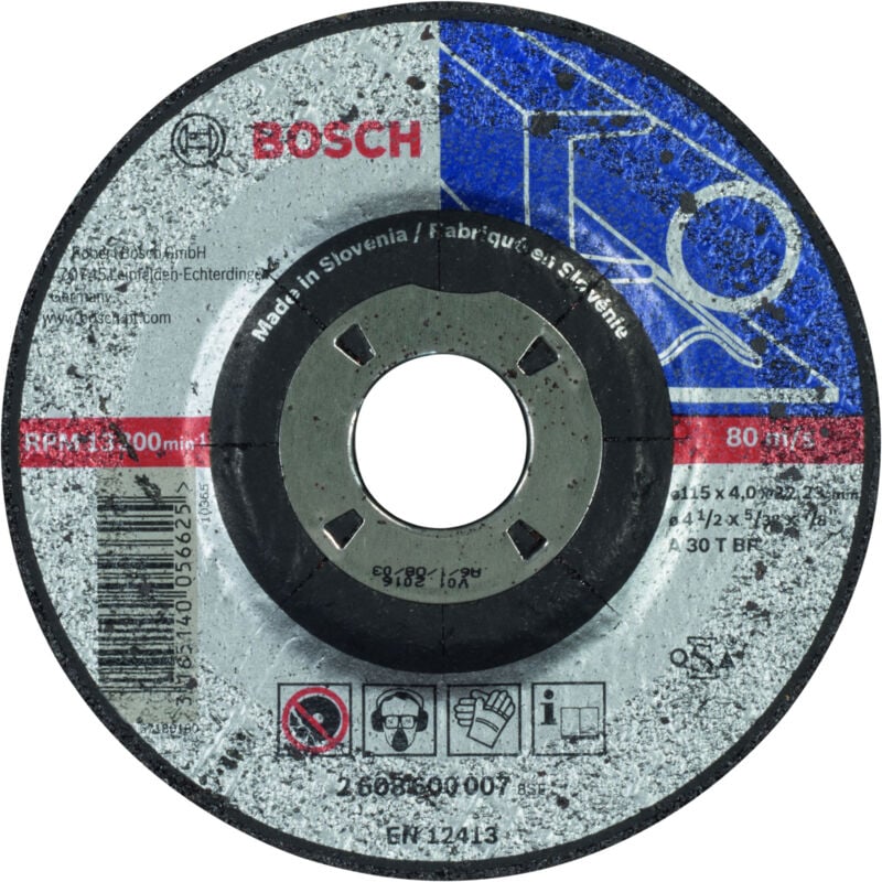 

BOSCH 2608600007 Disco desbaste acodado Expert Metal A 30 T BF, 115, 4,0