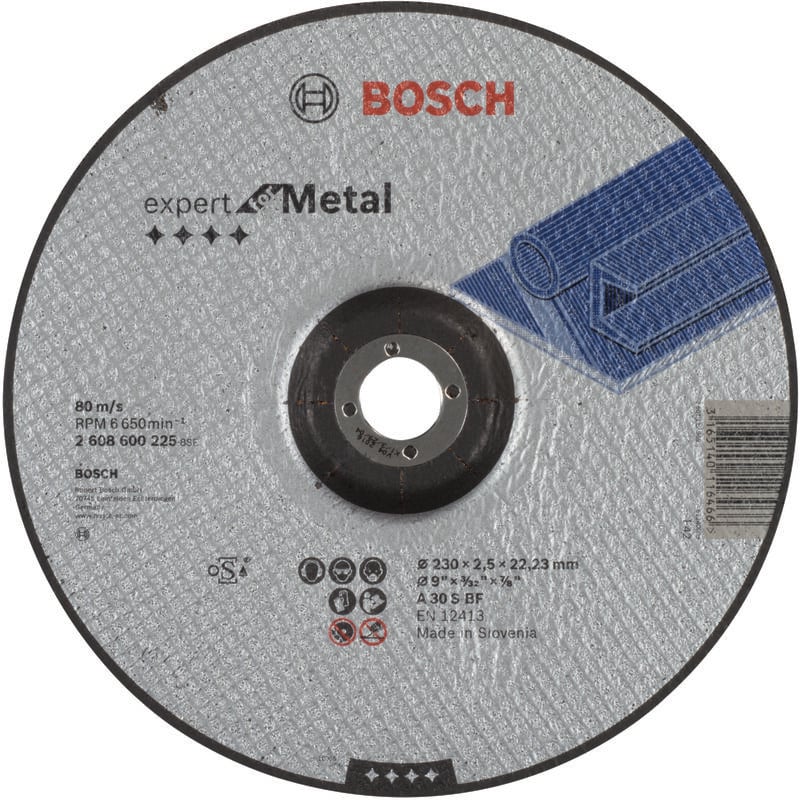 

BOSCH 2608600225 Disco corte acodado Expert Metal A 30 S BF, 230, 2,5