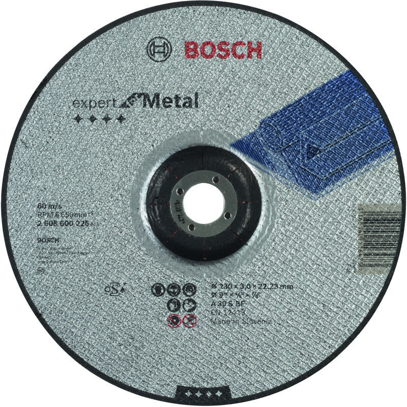 

BOSCH 2608600226 Disco corte acodado Expert Metal A 30 S BF, 230, 3,0