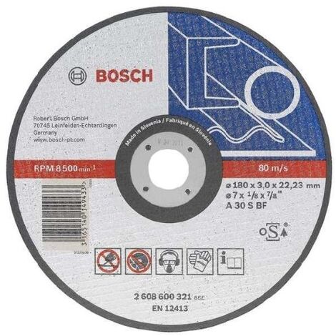 DISQUE BOSCH A TRONCONNER POUR L'ACIER