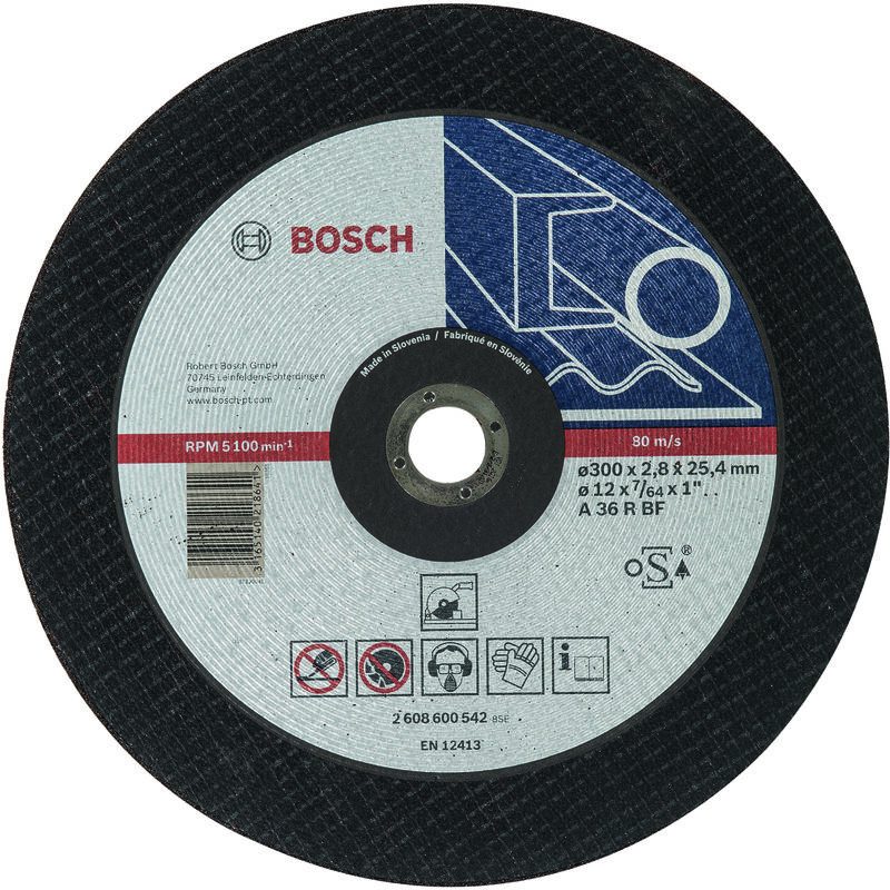 

BOSCH 2608600542 Disco corte recto Expert Metal A 36 R BF, 300, 25,40, 2,8