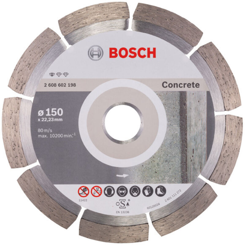 Bosch - Standard for Concrete Disco diamantato per smerigliatrice - 150x2,0 mm