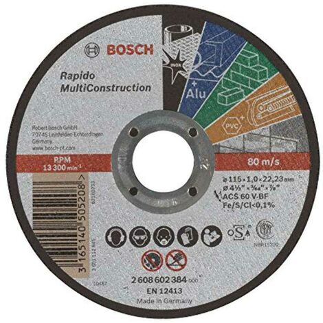 Bosch 2608602384 Rapido Multi-Construction Straight Cutting Disc