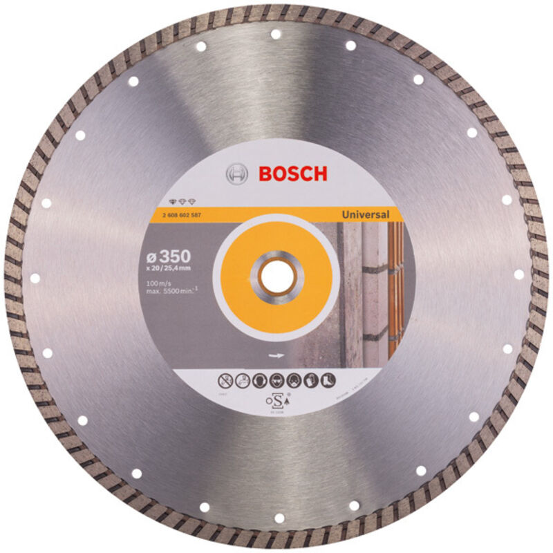 Bosch Cutting Disc Standard for Universal Turbo diamond cutting disc 2608602587
