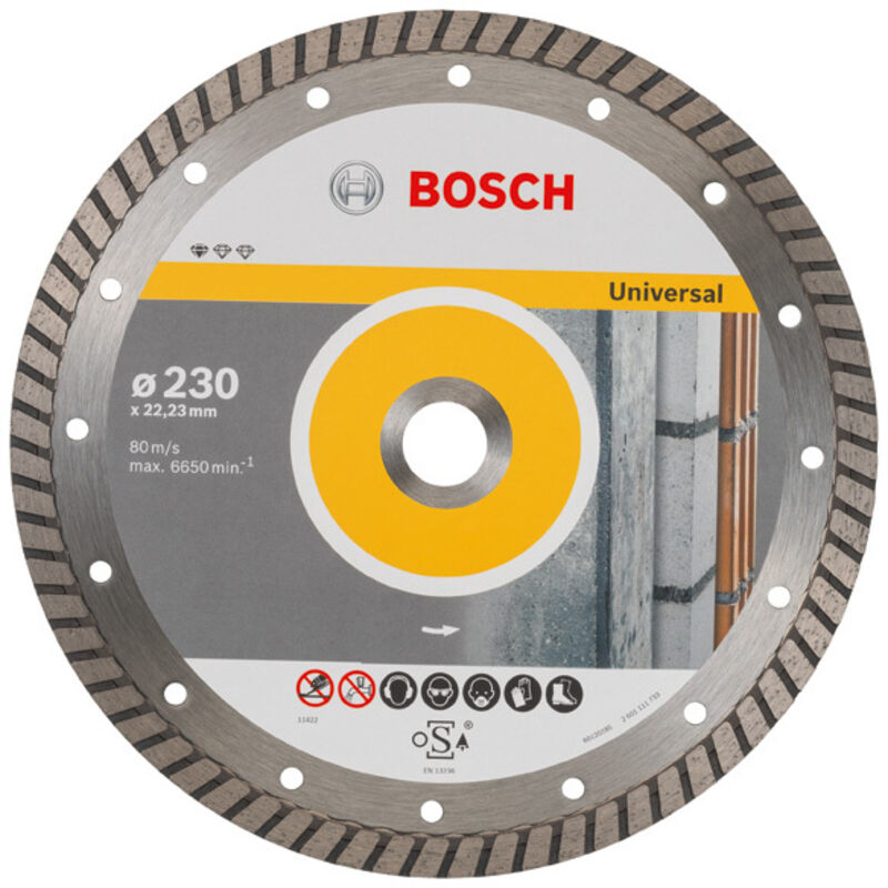 Bosch Cutting Disc Standard for Universal Turbo diamond cutting disc 2608602397