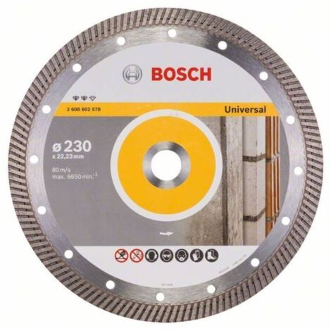Bosch 2608602578 Disco de corte de diamante Expert Universal Turbo 230x2,8x12mm