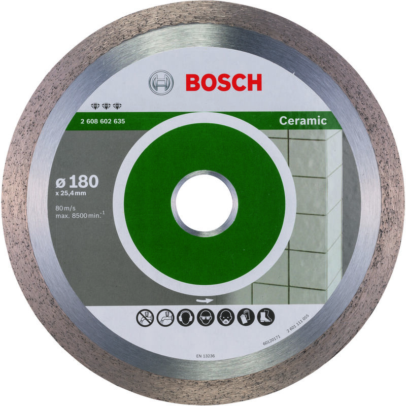 

2608602635 Diamante Best Ceramic: 180x25,4x2,2x10mm - Bosch