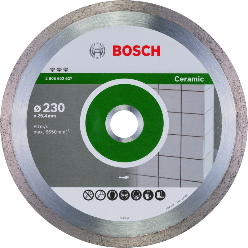

BOSCH 2608602637 Diamante Best Ceramic: 230x25,4x2,4x10mm