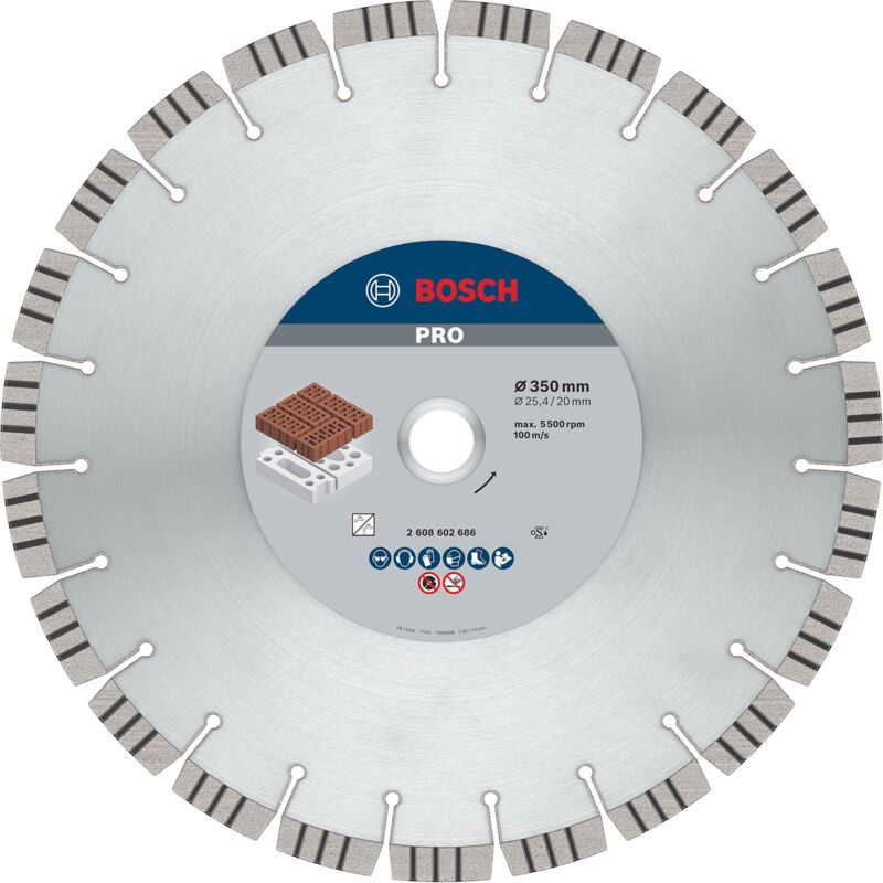 Bosch - Disque à tronçonner diamanté pro Abrasive 350 x 20/25,4 mm - 2608602686