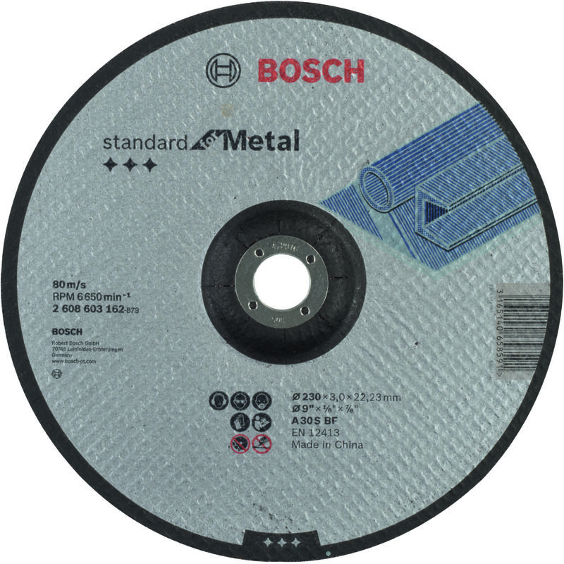 

Disco Corte Metal Concavo 230X3X22,23Mm Bosch