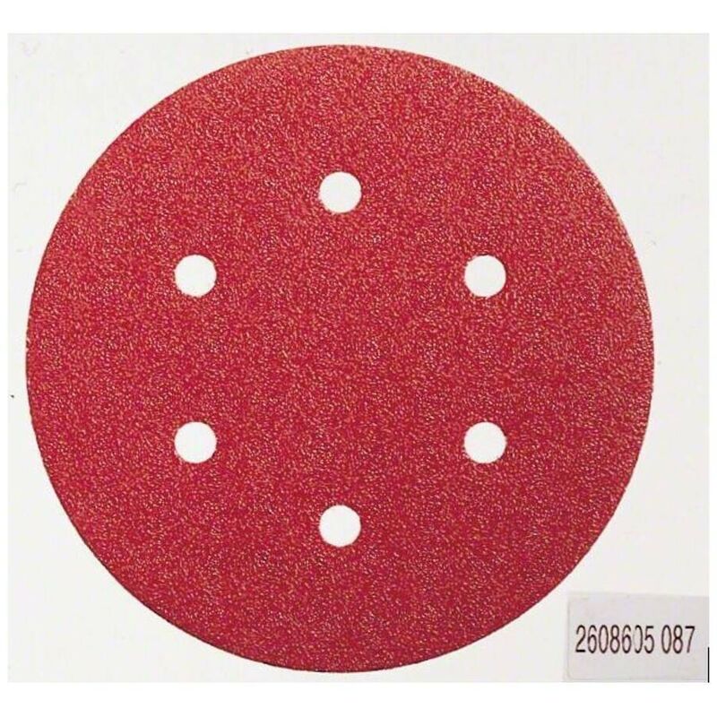 

2608605717 Hoja de lija para lijadoras excéntricas C430 150mm 8P G60 5 uds - Bosch