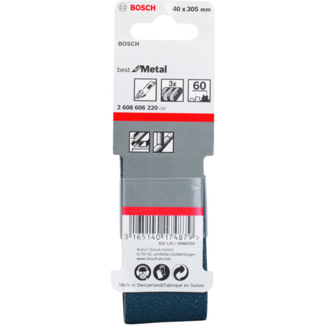 BOSCH 2608606220 Bande abrasive X450, set de 3 pièces