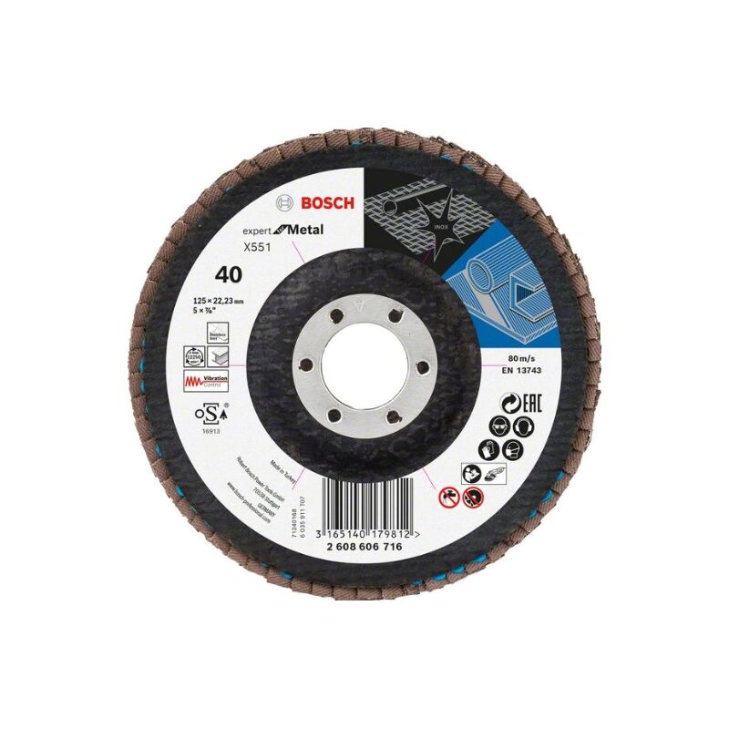 

Láminas Expert Metal:125Mm Cónico Fv G40 - Bosch