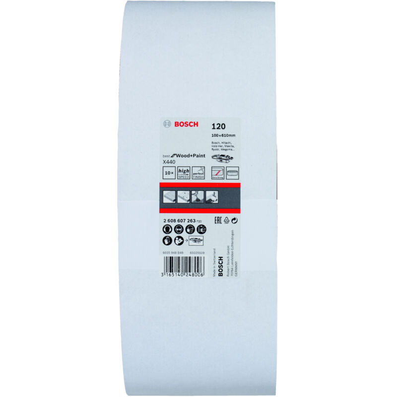 

BOSCH 2608607263 Best Wood100x610 GR.120x10uds L.Banda