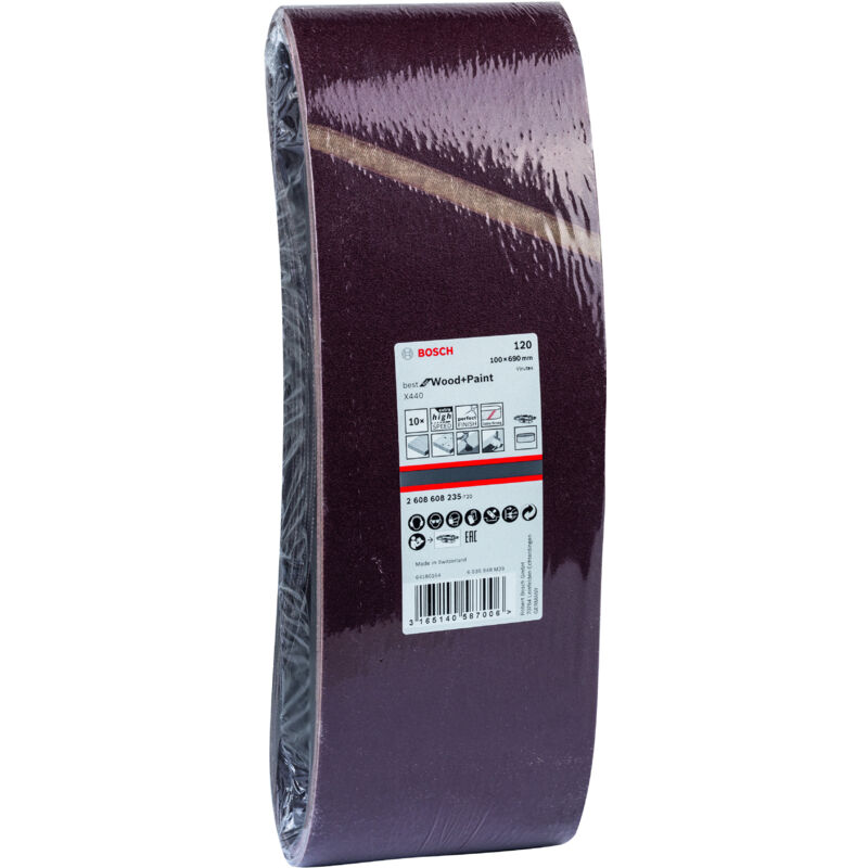 Virutex Papier abrasif pour ruban adhésif 100x690 BOSCH 2608608235