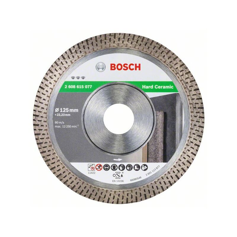

Bosch - 2608615077 Disco corte diamante Best Hard Ceramic 125x22.23x1.4x10
